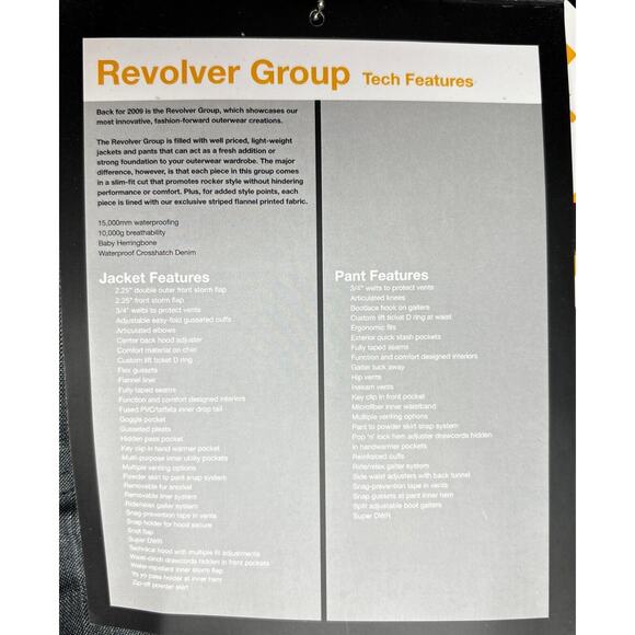 Special Blend Revolver 15K Ski Snowboarding Pants Men XS Crosshatch Denim NWT! - Picture 8 of 12